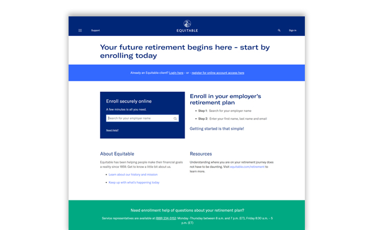 Your future retirement starts here - start by enrolling today