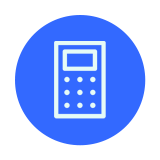 blue icon calculator