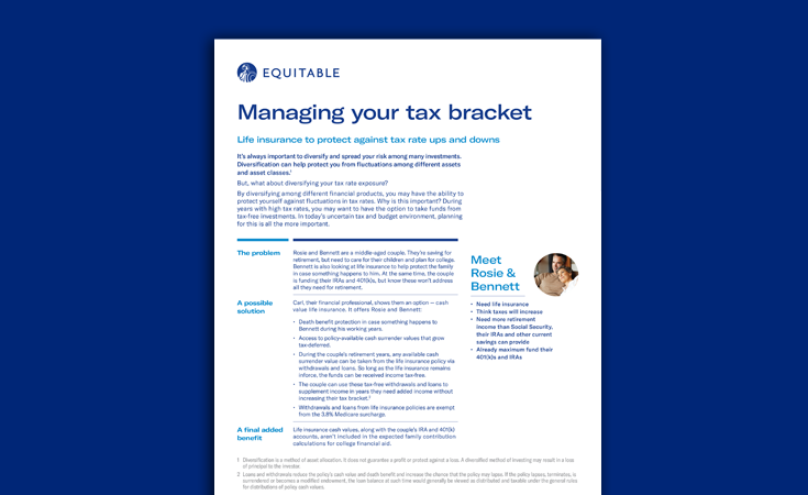Managing your tax bracket brochure