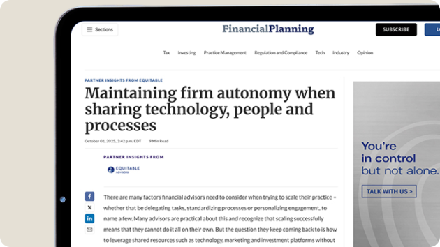 Financial Planning Article on Firm Autonomy and Technology