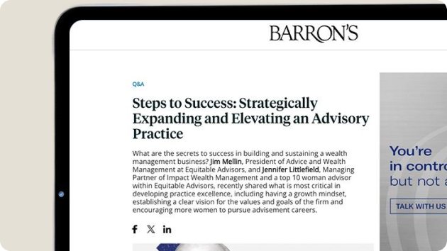 Barron's Article on Advisory Practice Success Strategies