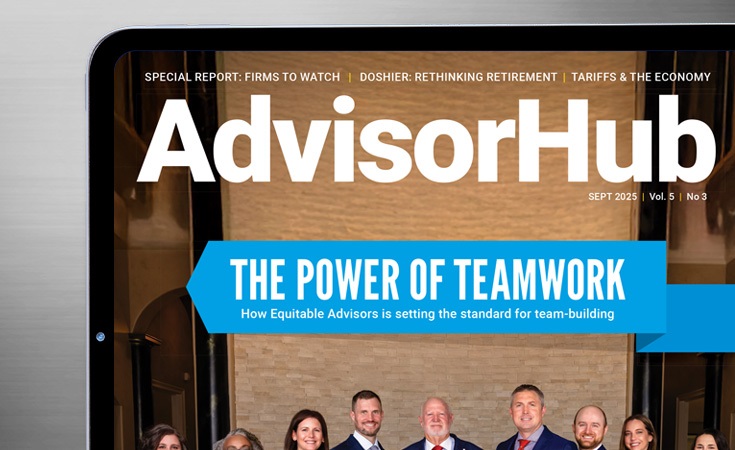 Advisor Hub cover titled The power of teamwork: How Equitable Advisors is setting the standard for team-building