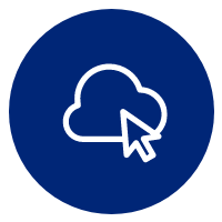 Cloud and cursor icon