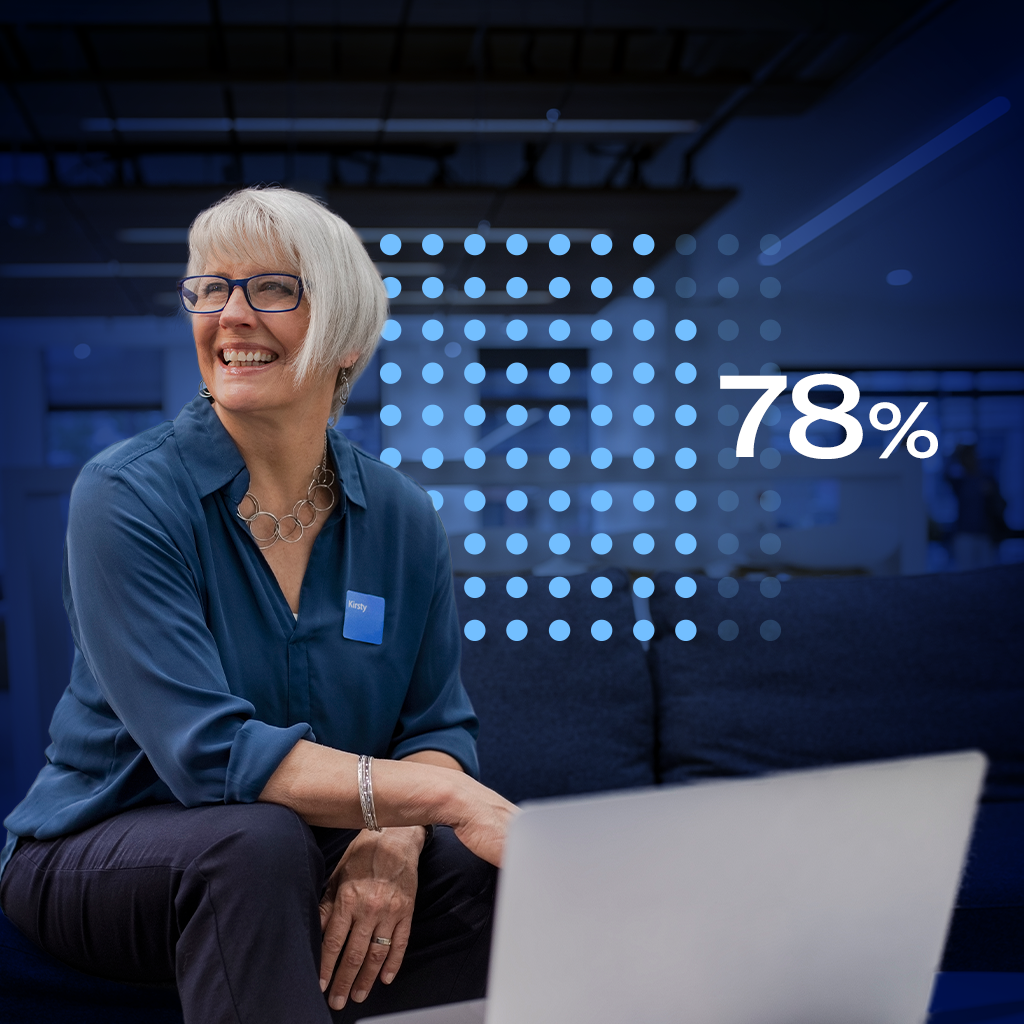 Woman with laptop