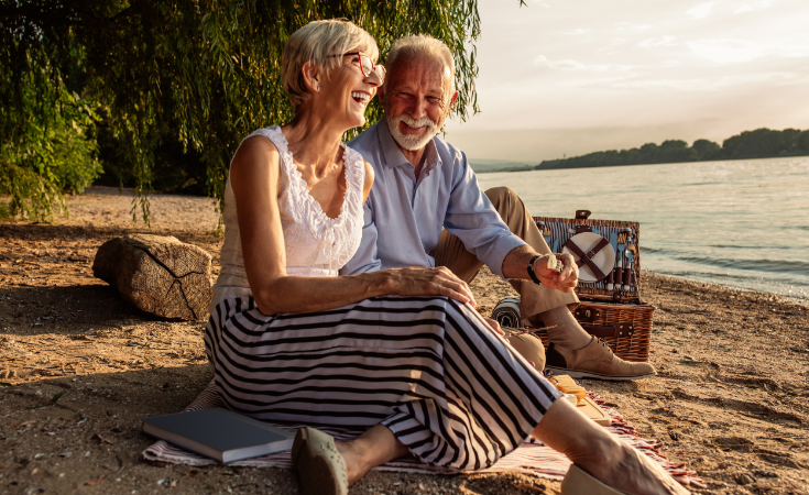 Couple at a computer